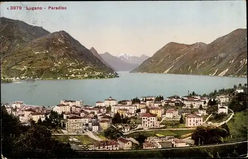 Ak Paradiso Kt Tessin Schweiz, Blick auf den Ort