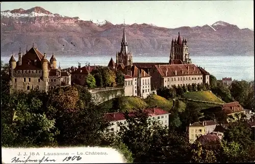 Ak Lausanne Kanton Waadt, Le Chateau