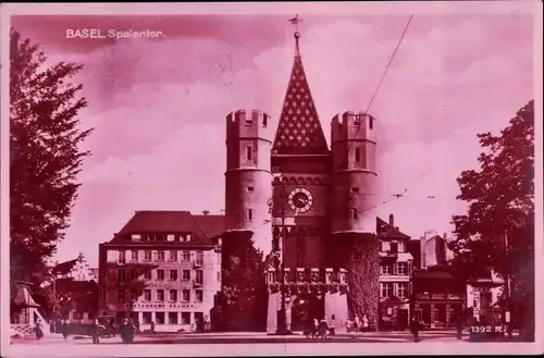 Ak Bâle Basel Stadt Schweiz, Spalentor
