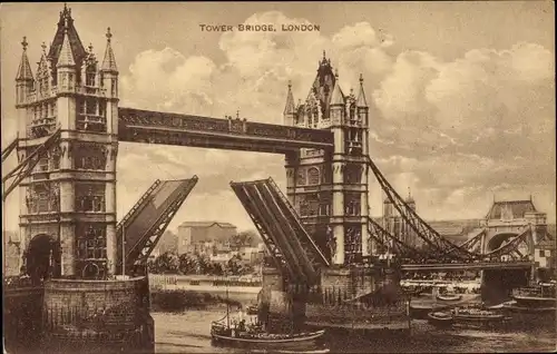 Ak London City England, Tower Bridge