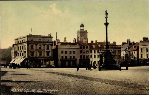 Ak Northampton Northamptonshire East Midlands England, Market Square