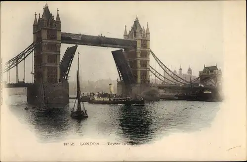 Ak London City England, Tower Bridge