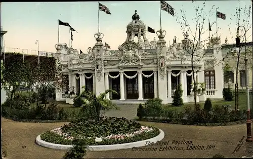 Ak London City England, Coronation Exhibition 1911, The Royal Pavilion