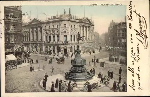 Ak West End London City England, Piccadilly Circus