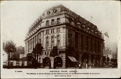 Ak London City England, Australia House, Offices of the Government of the Commonwealth