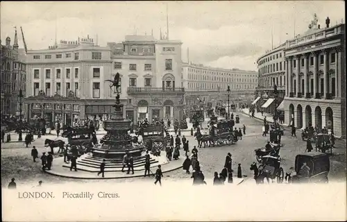 Ak West End London City England, Piccadilly Circus
