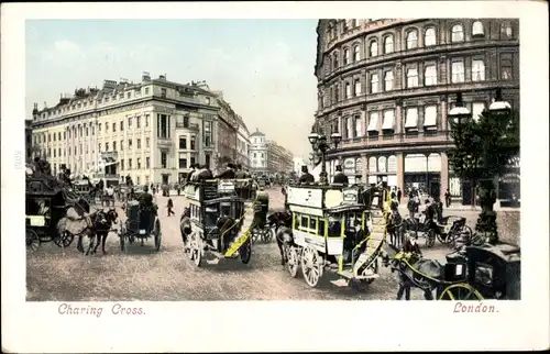 Ak London City England, Charing Cross