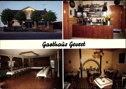 Ak Hamwarde in Holstein, Gasthaus Geverst, Innenansicht, Dreiecksplatz 1