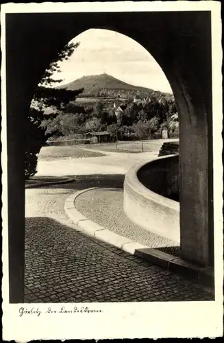 Ak Görlitz in der Lausitz, Landeskrone, Torbogen