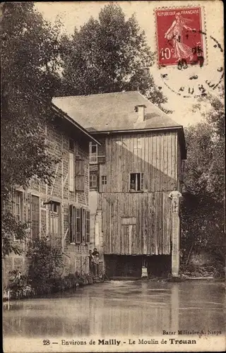 Ak Mailly Saône et Loire, Le Moulin de Trouan