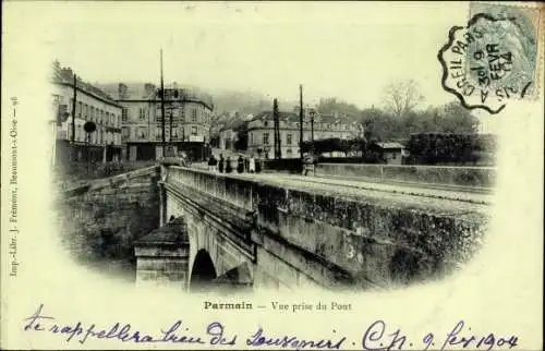 Ak Parmain Val-d’Oise, Vue prise du Pont