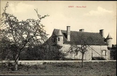 Ak Osny Val d'Oise, Ferme Noel