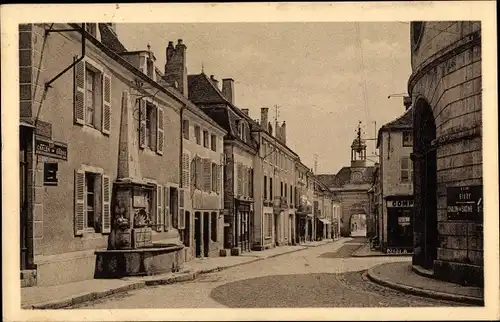 Ak Givry Saône et Loire, Rue de l'Hotel de Ville