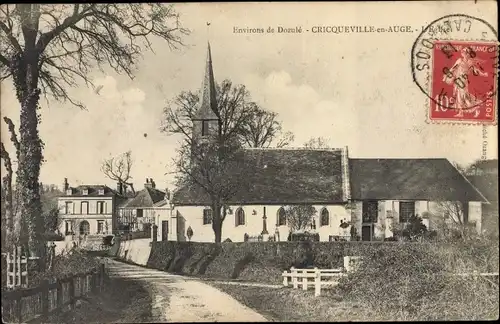 Ak Cricqueville en Auge Calvados, L'Eglise