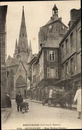 Ak Guingamp Cotes d'Amor, Rue Notre Dame
