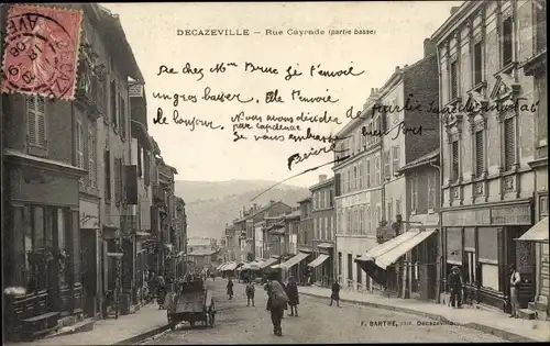 Ak Decazeville Okzitanien Aveyron, Rue Cayrade