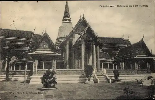 Ak Bangkok Thailand, Pagode Wath Ratchabopit