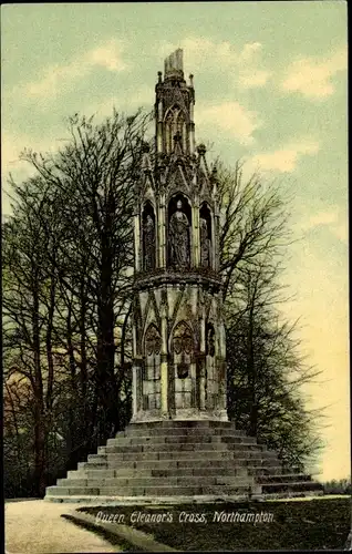 Ak Northampton, Queen Eleanor's Cross