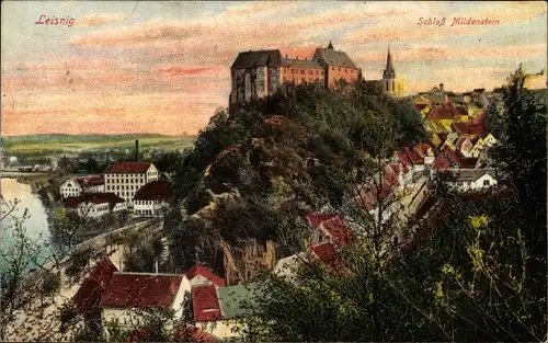 Ak Leisnig in Sachsen, Schloss Mildenstein