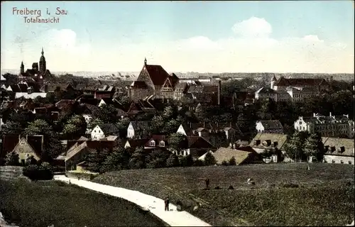 Ak Freiberg in Sachsen, Totalansicht