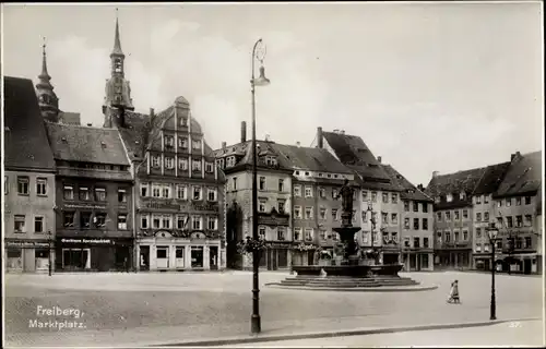 Ak Freiberg in Sachsen, Marktplatz