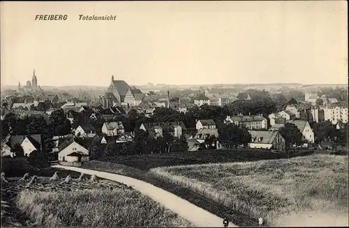 Ak Freiberg in Sachsen, Totalansicht