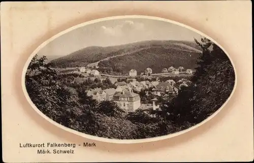 Passepartout Ak Falkenberg in der Mark, Panorama