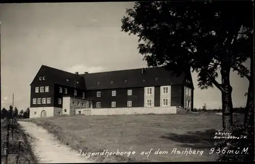 Foto Ak Aschberg Klingenthal, Jugendherberge