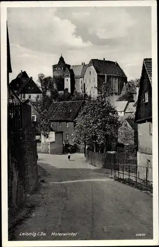 Ak Leisnig in Sachsen, Malerwinkel