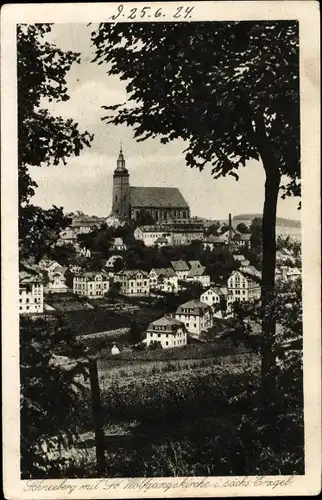 Ak Schneeberg im Erzgebirge, St. Wolfgangskirche, Ort