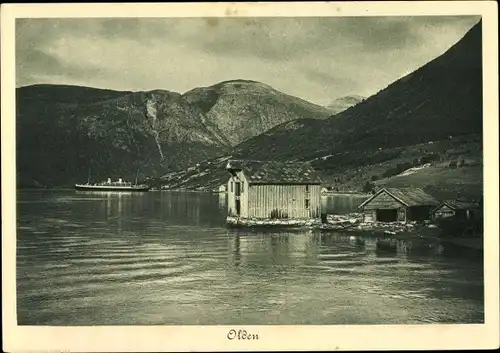 Ak Olden Norwegen, Partie am Wasser