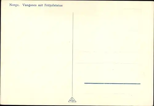 Ak Vangsnes Vik Norwegen, Fritjofstatue