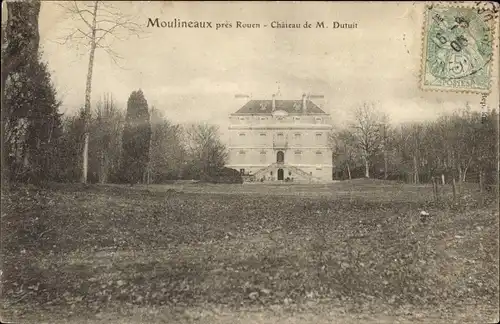 Ak Moulineaux Seine Maritime, Chateau de M. Dutuit