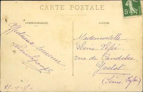 Ak Moulineaux Seine Maritime, Vue generale