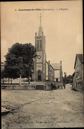 Ak Courtonne la Ville Calvados, L'Eglise