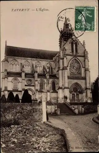 Ak Taverny Val d'Oise, L'eglise