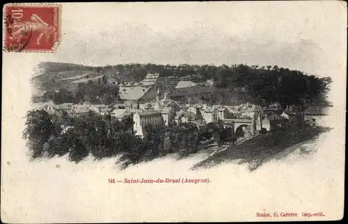 Ak Saint Jean du Bruel Aveyron, Vue générale