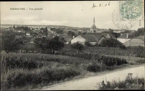 Ak Vendeuvre Aube, Vue generale