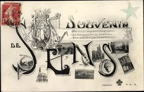 Ak Sens Yonne, Ortsansichten