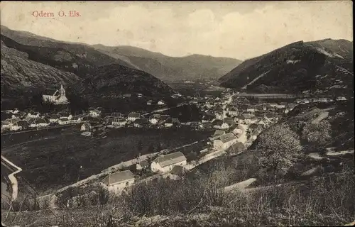 Ak Oderen Odern Elsass Haut Rhin, Blick auf den Ort