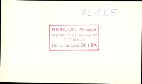 Ak QSL Karte, Funkerkarte, DL1JV zu DL1KE, Helmut Eckardt Köln