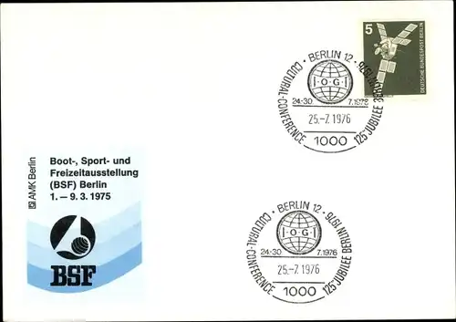 Ak Boot Sport und Freizeitausstellung BSF 1975, Cultural Conference 1976