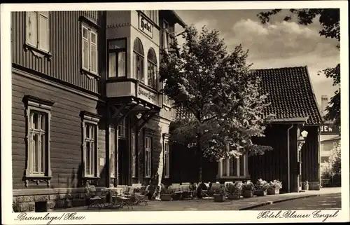 Ak Braunlage im Oberharz, Hotel Blauer Engel