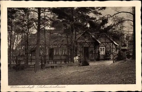 Ak Ostenholz Hartem Osterheide, Waldwirtschaft Siebensteinhäuser, Inh. Emil Schmidt