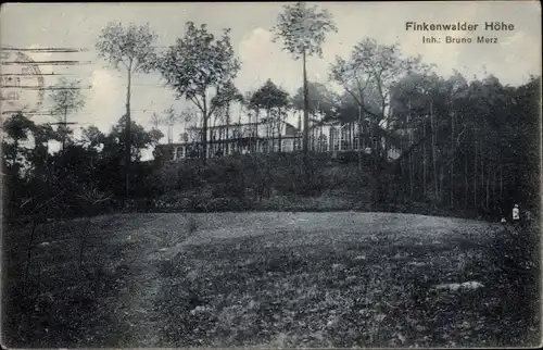 Ak Finkenwalde Szczecin Stettin Pommern, Finkenwalder Höhe, Inh. Bruno Merz