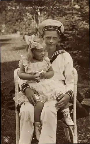 Ak Prinz Wilhelm von Preußen, Prinzessin Alexandrine