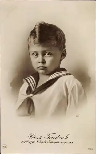 Ak Prinz Friedrich von Preußen, Portrait