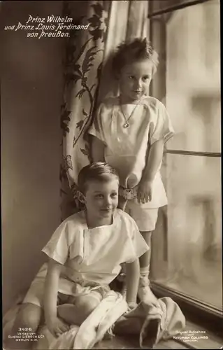 Ak Prinzen Wilhelm und Louis Ferdinand von Preußen