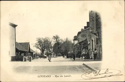 Ak Louhans Saône-et-Loire, Rue du Lavoir