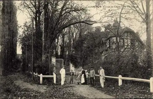 Ak Sannois Val d’Oise, Entrée du Château de l'Érimitage